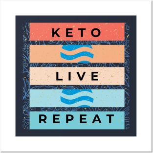 Keto, Live, Repeat Posters and Art